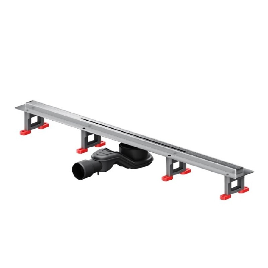 Дренажный канал Am.Pm MasterFlow W01SC-S11-080-05SB, 80 см, с решеткой, цвет стальной матовый