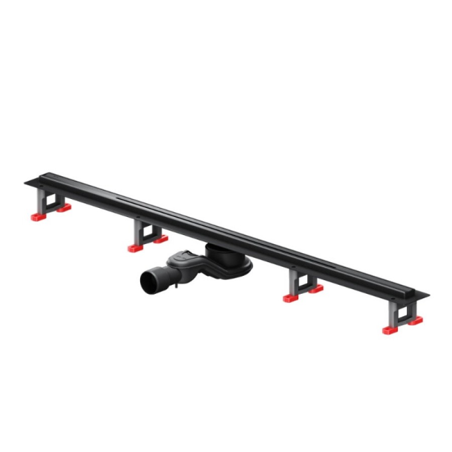 Дренажный канал Am.Pm MasterFlow W01SC-S11-100-05BM, 100 см, с решеткой, цвет черный матовый
