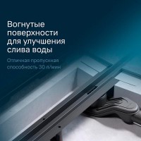 Дренажный канал Am.Pm MasterFlow W01SC-S11-100-05BM, 100 см, с решеткой, цвет черный матовый