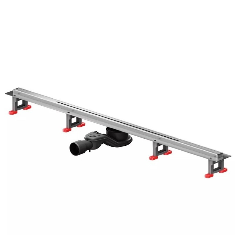 Дренажный канал Am.Pm MasterFlow W01SC-S11-100-05SB, 100 см, с щелевой вставкой, цвет стальной матовый