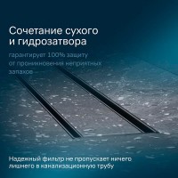 Дренажный канал Am.Pm MasterFlow W01SC-U11-060-04BM, 60 см, с решеткой под плитку, цвет черный матовый