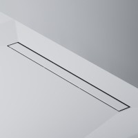 Дренажный канал Am.Pm MasterFlow W01SC-U11-080-04SB, 80 см, с решеткой под плитку, цвет стальной матовый