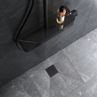 Трап Am.Pm PrimeFlow W02BD-P11-010-01BM, 10 x 10 см, с перфорированной решеткой, цвет черный матовый