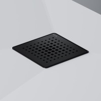 Трап Am.Pm PrimeFlow W02BD-P11-010-01BM, 10 x 10 см, с перфорированной решеткой, цвет черный матовый