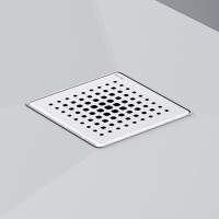 Трап Am.Pm PrimeFlow W02BD-P11-010-01SB, 10 x 10 см, с перфорированной решеткой, цвет хром