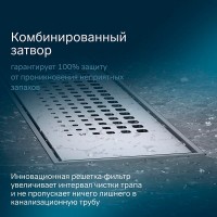 Дренажный канал Am.Pm PrimeFlow W02SC-P11-040-01SB, 40 см, с перфорированной решеткой, цвет хром