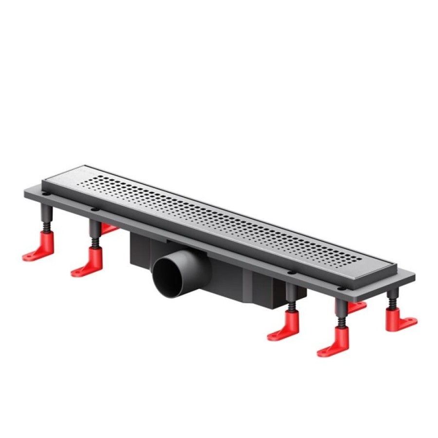 Дренажный канал Am.Pm PrimeFlow W02SC-P11-050-01SB, 50 см, с перфорированной решеткой, цвет хром