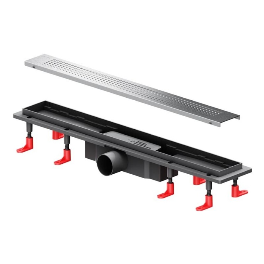 Дренажный канал Am.Pm PrimeFlow W02SC-P11-060-01SB, 60 см, с перфорированной решеткой, цвет хром