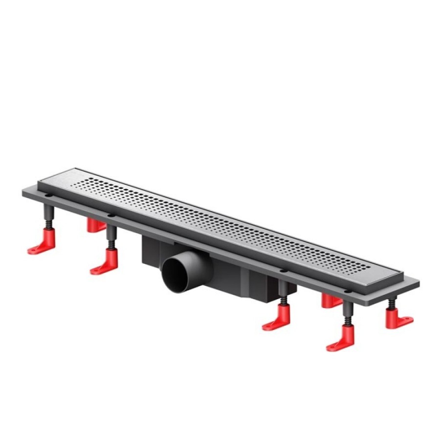 Дренажный канал Am.Pm PrimeFlow W02SC-P11-060-01SB, 60 см, с перфорированной решеткой, цвет хром