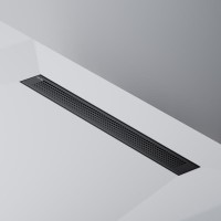Дренажный канал Am.Pm PrimeFlow W02SC-P11-070-01BM, 70 см, с перфорированной решеткой, цвет черный матовый