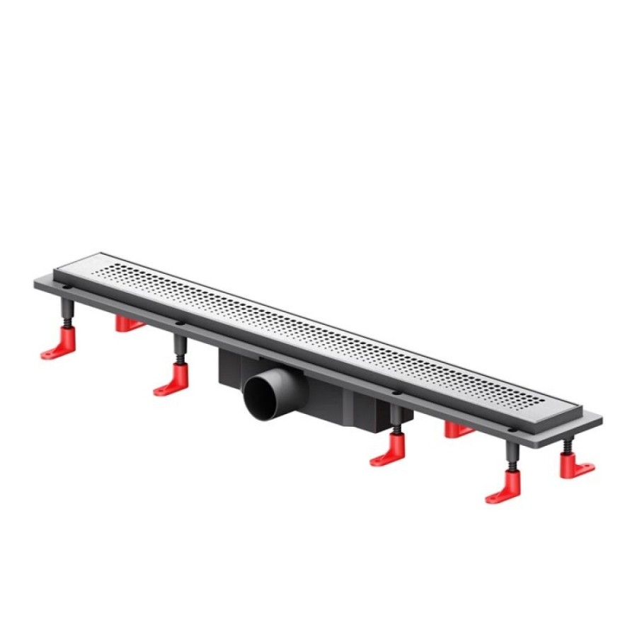Дренажный канал Am.Pm PrimeFlow W02SC-P11-070-01SB, 70 см, с перфорированной решеткой, цвет хром