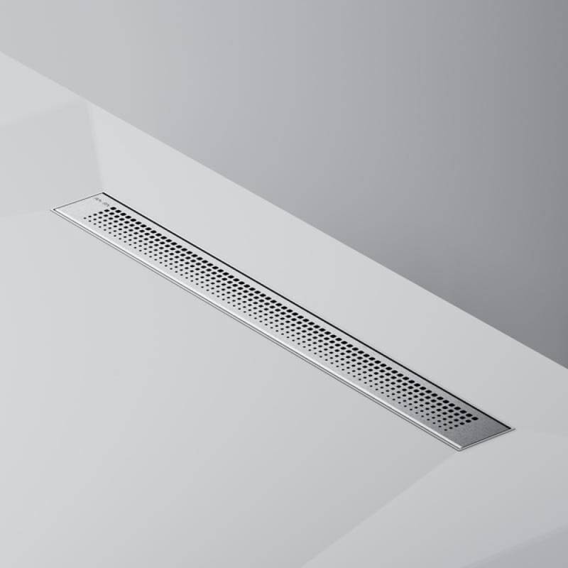 Дренажный канал Am.Pm PrimeFlow W02SC-P11-070-01SB, 70 см, с перфорированной решеткой, цвет хром