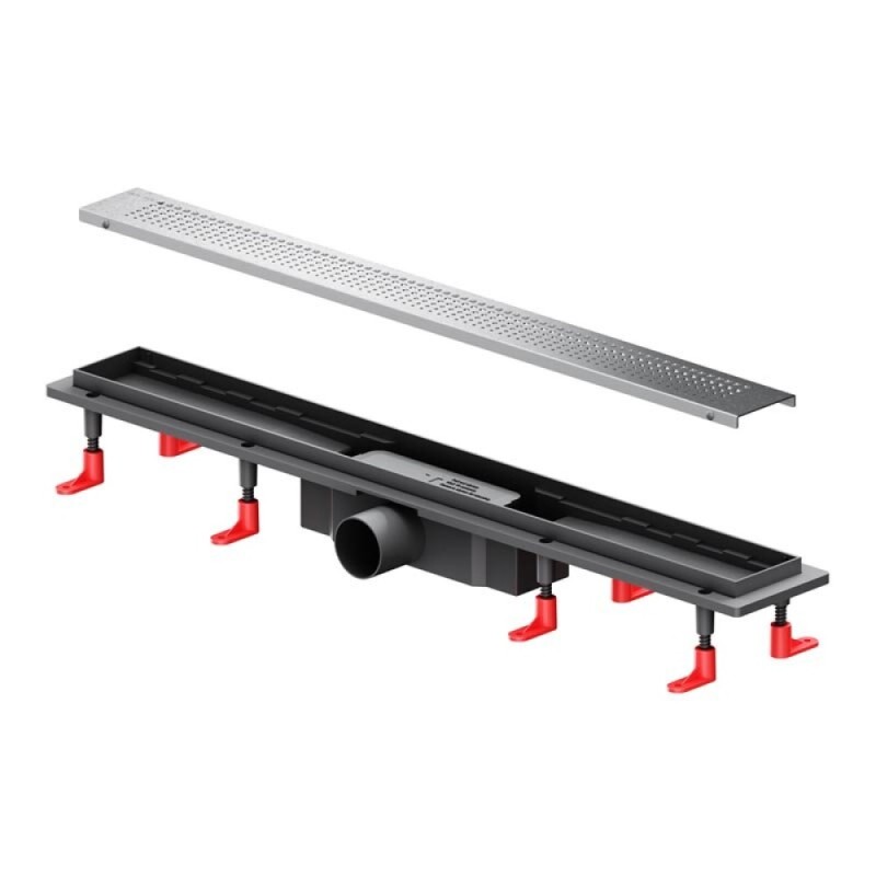 Дренажный канал Am.Pm PrimeFlow W02SC-P11-070-01SB, 70 см, с перфорированной решеткой, цвет хром