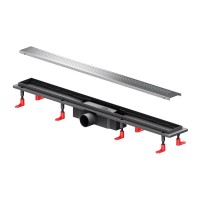 Дренажный канал Am.Pm PrimeFlow W02SC-P11-080-01SB, 80 см, с перфорированной решеткой, цвет хром