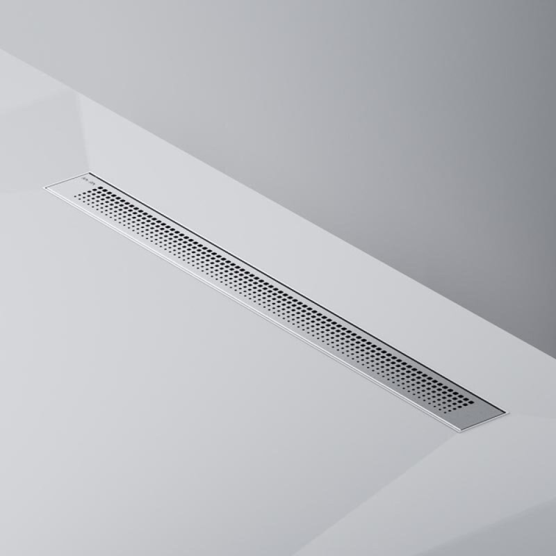 Дренажный канал Am.Pm PrimeFlow W02SC-P11-080-01SB, 80 см, с перфорированной решеткой, цвет хром