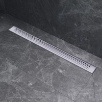 Дренажный канал Am.Pm PrimeFlow W02SC-P11-080-01SB, 80 см, с перфорированной решеткой, цвет хром
