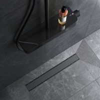Дренажный канал Am.Pm PrimeFlow W02SC-U11-060-04BM, 60 см, под плитку, цвет черный матовый