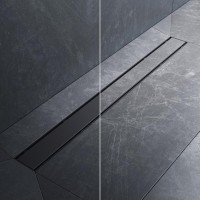 Дренажный канал Am.Pm PrimeFlow W02SC-U11-080-04BM, 80 см, под плитку, цвет черный матовый