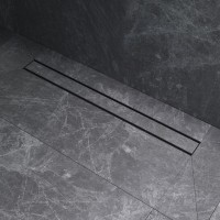 Дренажный канал Am.Pm PrimeFlow W02SC-U11-080-04BM, 80 см, под плитку, цвет черный матовый