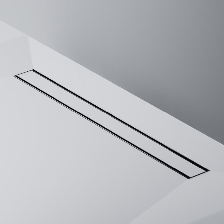 Дренажный канал Am.Pm PrimeFlow W02SC-U11-080-04BM, 80 см, под плитку, цвет черный матовый