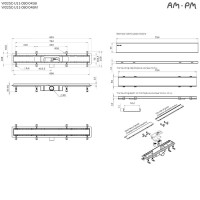 Дренажный канал Am.Pm PrimeFlow W02SC-U11-080-04SB, 80 см, под плитку, цвет хром