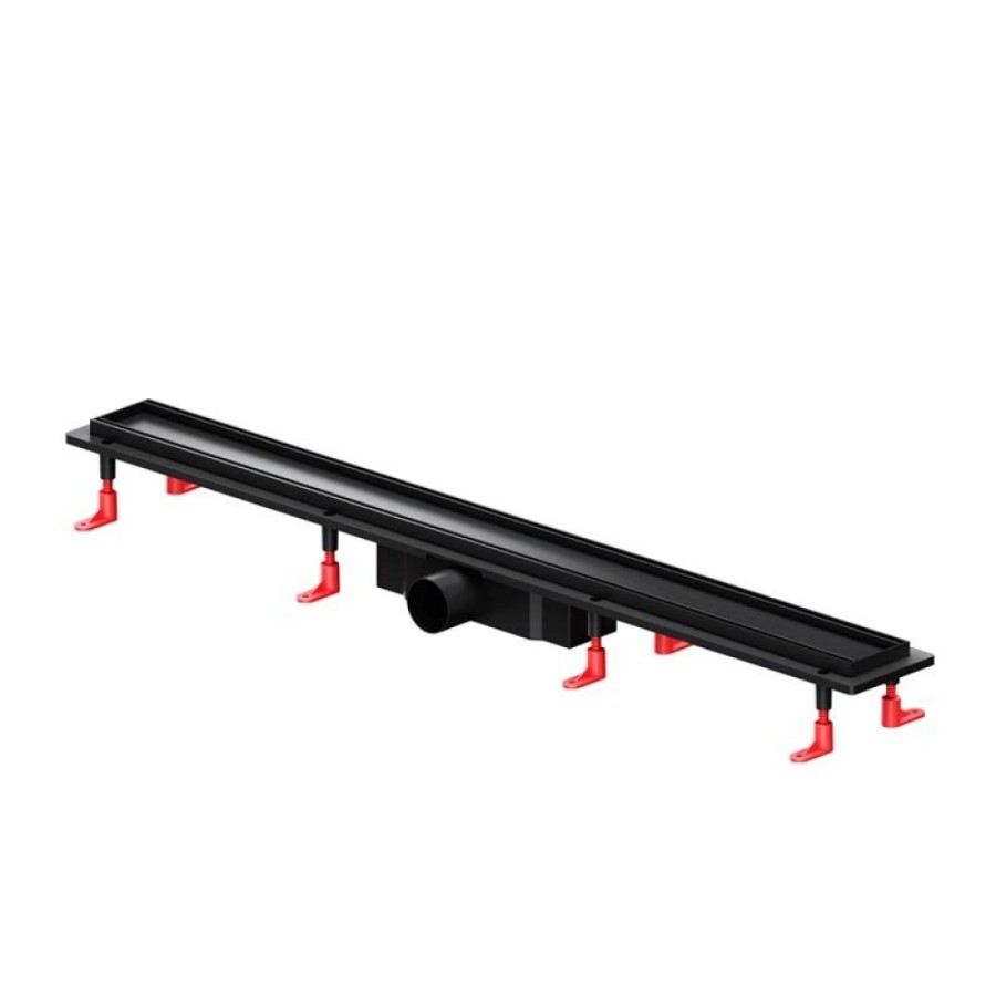 Дренажный канал Am.Pm PrimeFlow W02SC-U11-090-04BM, 90 см, под плитку, цвет черный матовый