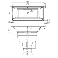 Акриловая ванна Am.Pm Inspire 2.0 W52A-180-080W-A, 180 x 80 см