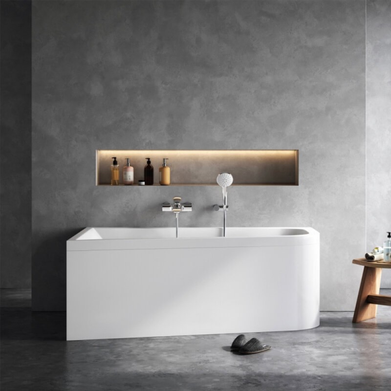 Ванна акриловая Am.Pm Spirit 160 x 100 см, левосторонняя, цвет белый, W72A-160L100W-A2