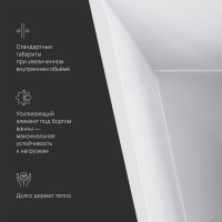 Ванна акриловая Am.Pm Spirit 160 x 100 см, левосторонняя, цвет белый, W72A-160L100W-A2