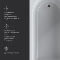 Ванна акриловая Am.Pm Spirit 180x80см, белая, W72A-180-080W-A2