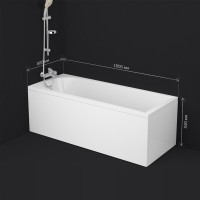 Ванна акриловая Am.Pm Spirit 180x80см, белая, W72A-180-080W-A2