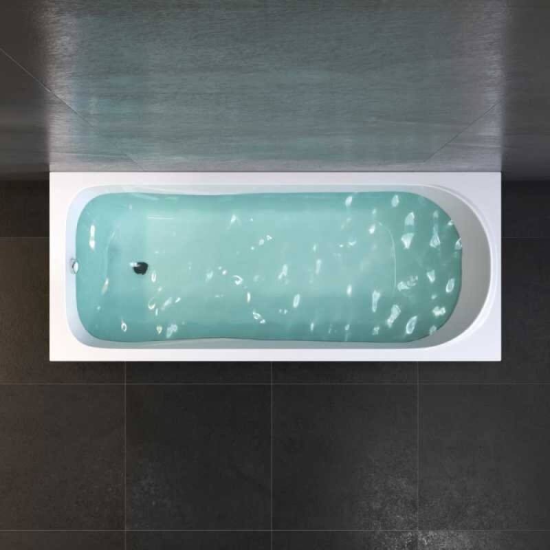 Ванна акриловая Am.Pm Sense W75A-170-070W-KL, 170 х 70 см, с каркасом и сливом-переливом