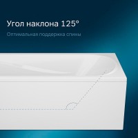 Ванна акриловая прямоугольная AM.PM Sense New a0 170 x 70 см, цвет белый, W76А-170-070W-A