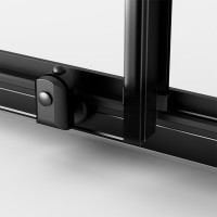 Душевой уголок Am.Pm Sense W76G-403-9090-BT, 90 x 90 см, стекло прозрачное, профиль черный матовый
