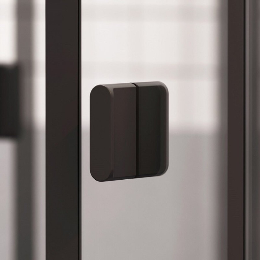 Душевой уголок Am.Pm Sense W76G-403-9090-BT, 90 x 90 см, стекло прозрачное, профиль черный матовый
