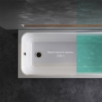 Акриловая ванна Am.Pm Like 170 x 70 см, цвет белый, W80A-170-070W-A