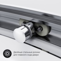 Душевой уголок Am.Pm Like Solo Slide 120 x 80 см, профиль матовый хром, стекло прозрачное, W83G-302U120CT64