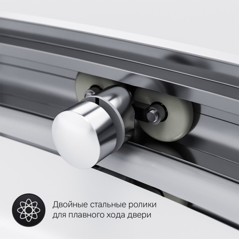 Душевой уголок Am.Pm Like Solo Slide 120 x 80 см, профиль матовый хром, стекло прозрачное, W83G-302U120CT64