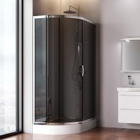 Душевой уголок Am.Pm Like Solo Slide W83UG-302U120CG, 200 x 80 см, профиль хром глянцевый, стекло тонированое