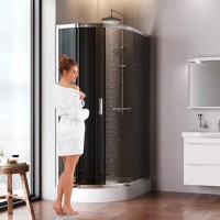 Душевой уголок Am.Pm Like Solo Slide W83UG-302U120CG, 200 x 80 см, профиль хром глянцевый, стекло тонированое