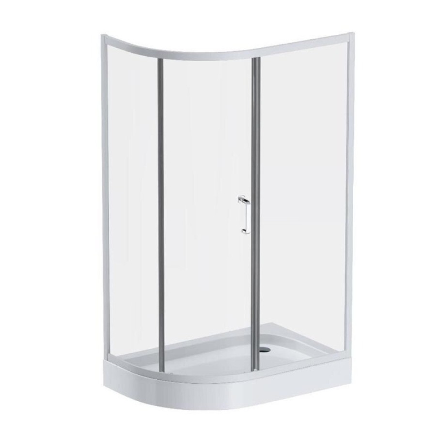 Душевой уголок Am.Pm Like Solo Slide W83UG-302U120MT, 200 x 80 см, профиль матовый хром, стекло матовое