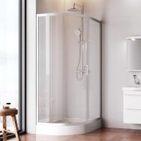 Душевой уголок Am.Pm Like Solo Slide W83UG-302U120MT, 200 x 80 см, профиль матовый хром, стекло матовое