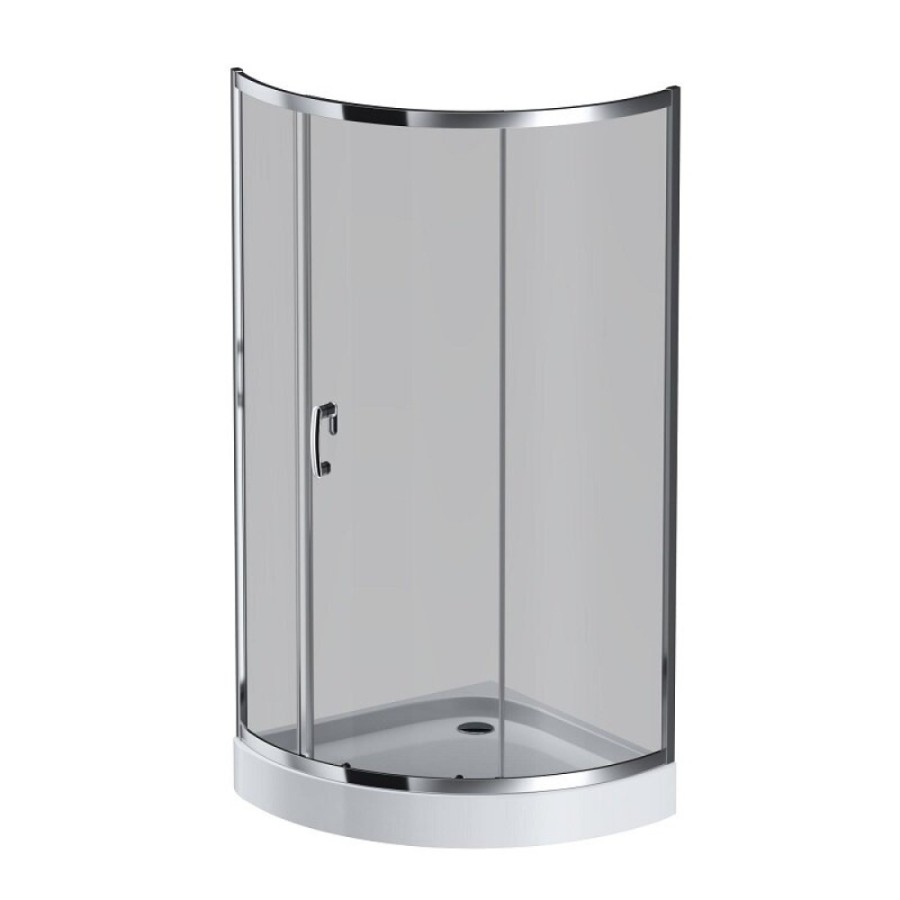 Душевой уголок Am.Pm Like W83UG-315-090CG, 90 x 90 см, стекло тонированное, профиль хром