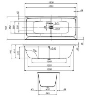 Ванна акриловая Am.Pm Func W84A-160-070W-A 160 х 70 см, белая