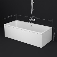 Ванна акриловая Am.Pm Func W84A-180-080W-A 180 х 80 см, белая