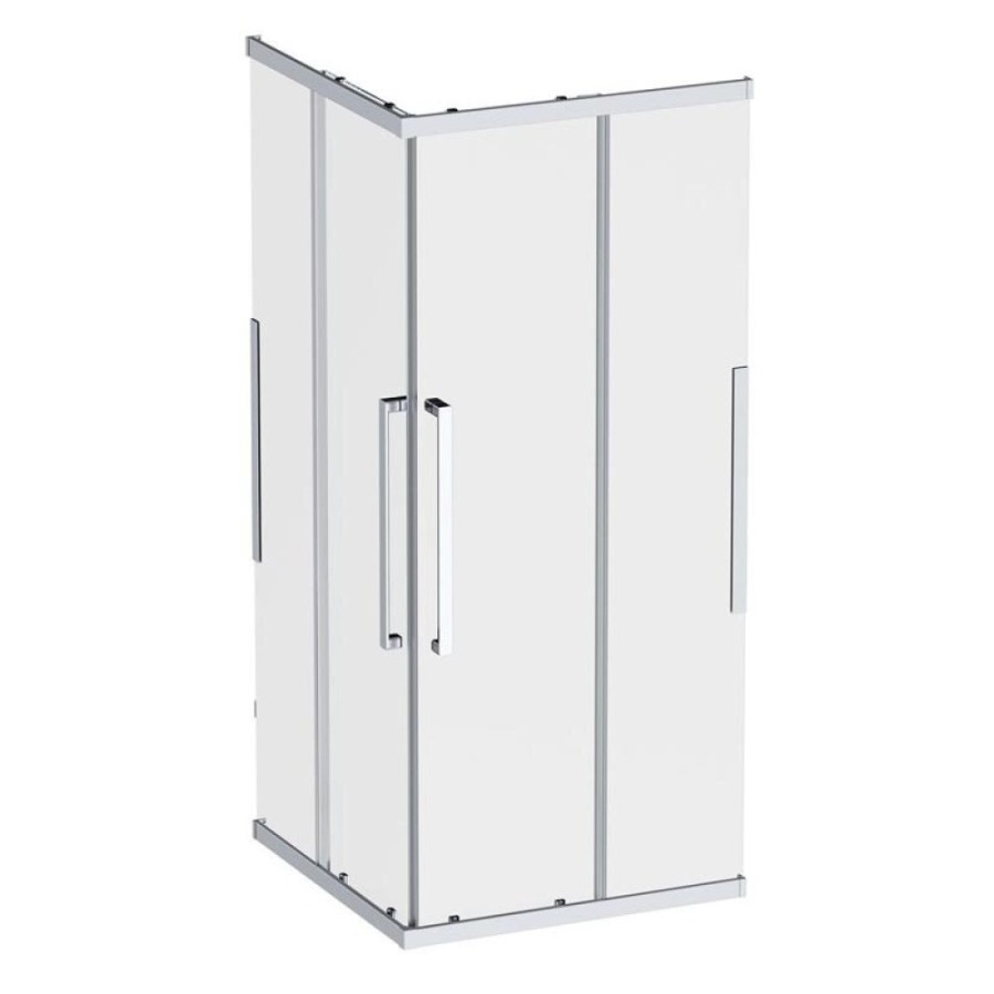 Душевой уголок Am.Pm Func Square Slide W84G-403-9090-MT, 90 x 90 см, стекло прозрачное, профиль хром матовый