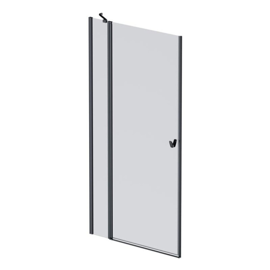 Душевая дверь в нишу Am.Pm Sunny W87G-100-1P-BT, 100 см, стекло прозрачное, профиль черный матовый матовый