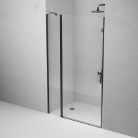 Душевая дверь в нишу Am.Pm Sunny W87G-120-1P-BT, 120 см, стекло прозрачное, профиль черный матовый