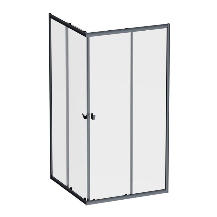 Душевой уголок Am.Pm Sunny W87G-403-12090-BT, 120 x 90 см, стекло прозрачное, профиль черный матовый