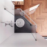 Душевой уголок Am.Pm Sunny W87G-405-9090-MT, 90 x 90 см, стекло прозрачное, профиль хром матовый